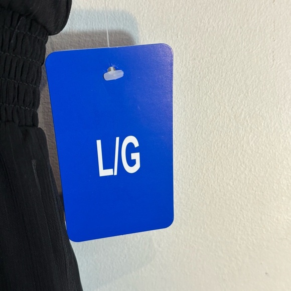 CHRISTINA B Sz L Maxi Dress Tiered Ruffled Sheer Lined Elastic Waist NEW W/ TAG - Picture 4 of 15